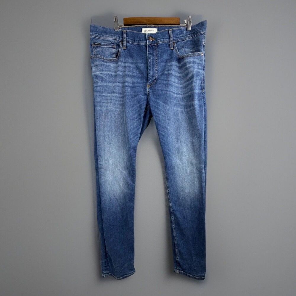 Lindbergh Aviation Heritage Jeans Blue Superflex 38 x 34 Made in Europe Quality - Picture 1 of 12